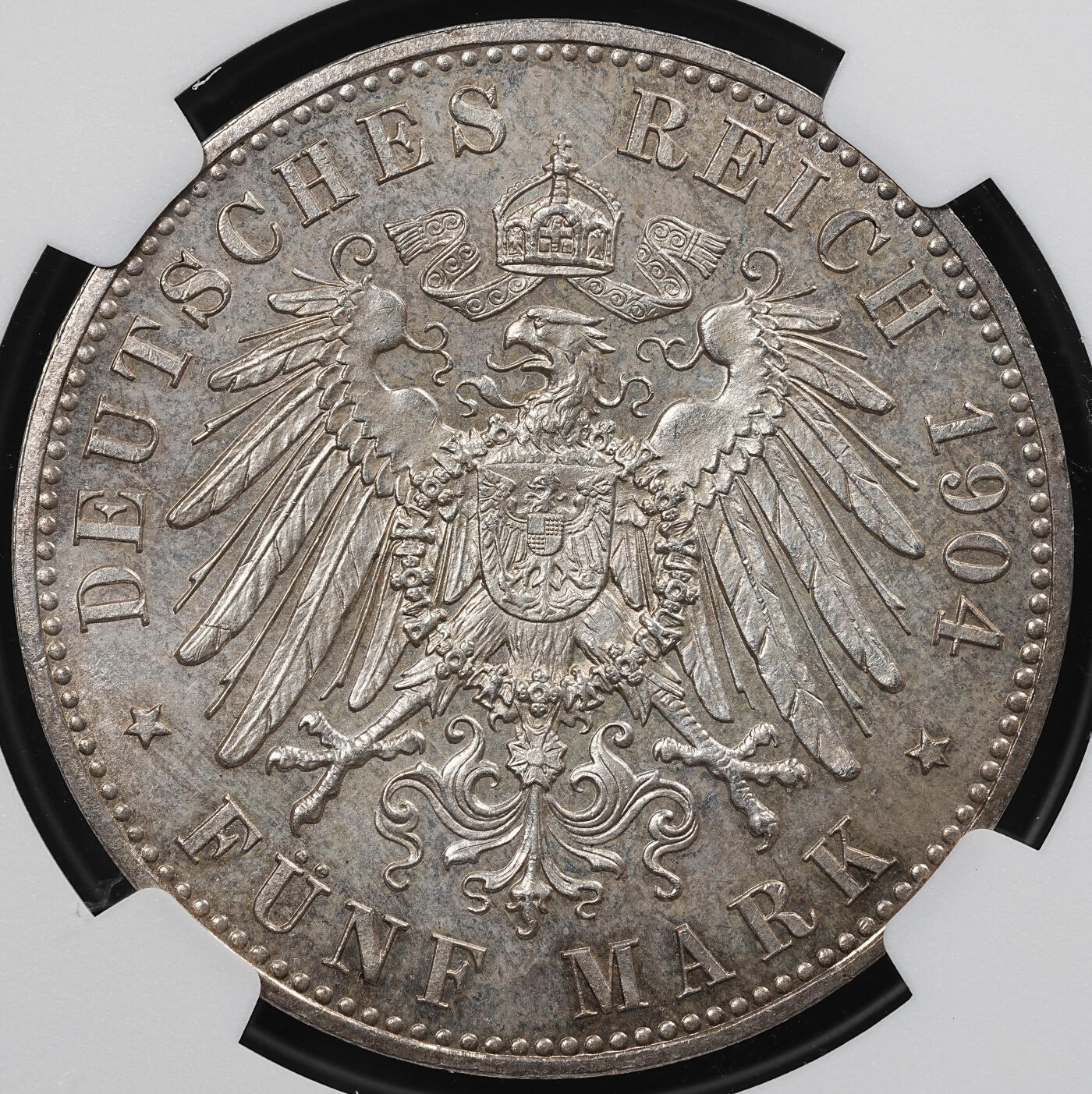 修遠堂世界钱币第九十四期 NGC MS62 1904年黑森-菲利普一世诞辰400周年5马克大银币