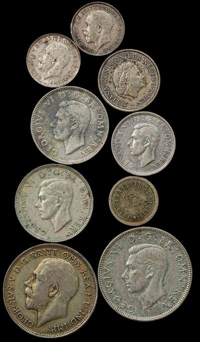 修遠堂世界钱币第九十四期 - 英国，荷兰，荷属东印度银币一组 44.18g