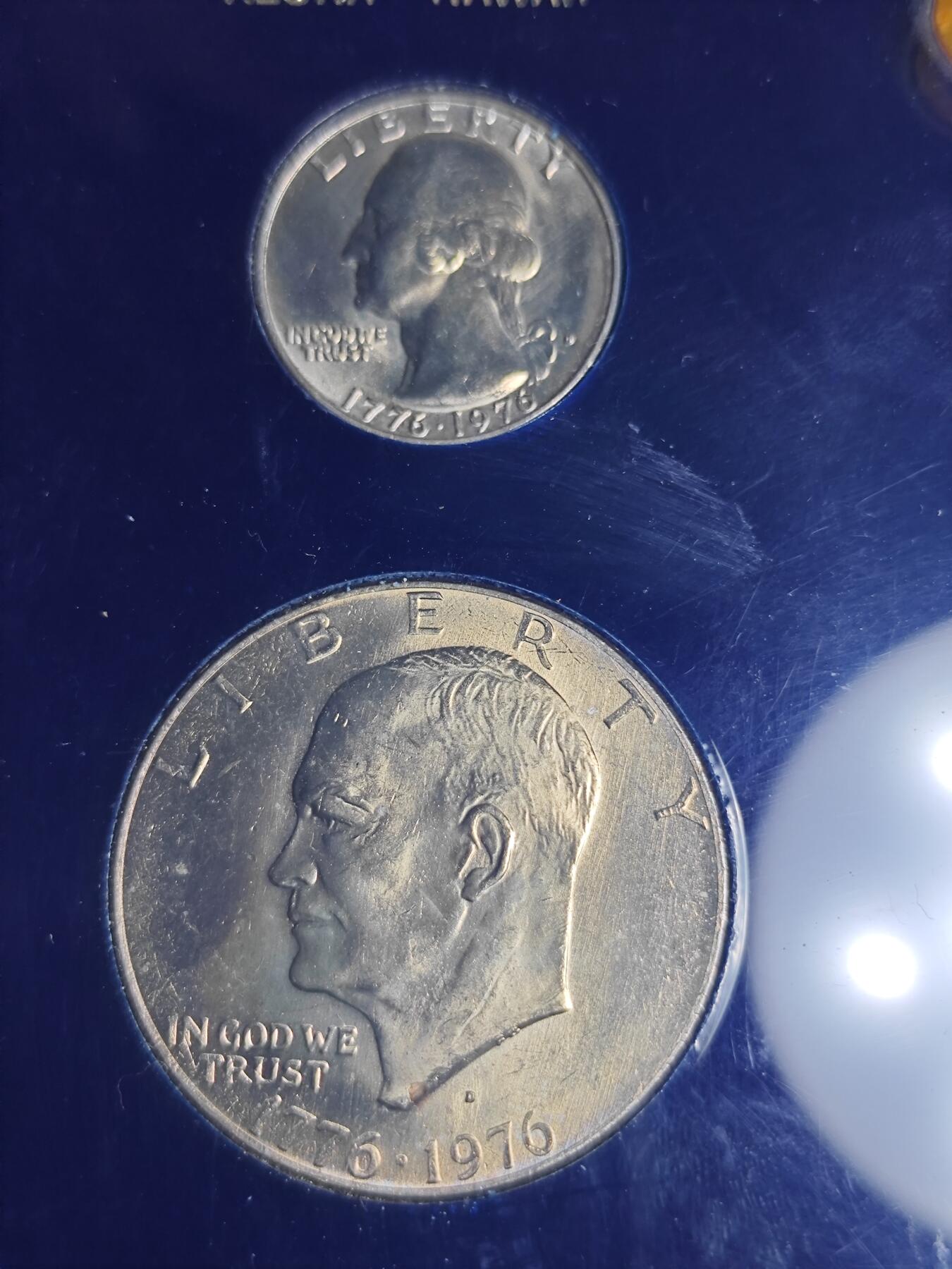 KK钱币收藏小铺 （套币 好品/批量散币 银币）专场  2月预留时间 周末发货  美国建国200周年套币 摆件