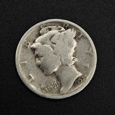 【淘币小摊】实时拍第八百零三拍   散币套币场   满百包邮可预留二周 每周一统一发货   - 美国1925年小飞人10分银币