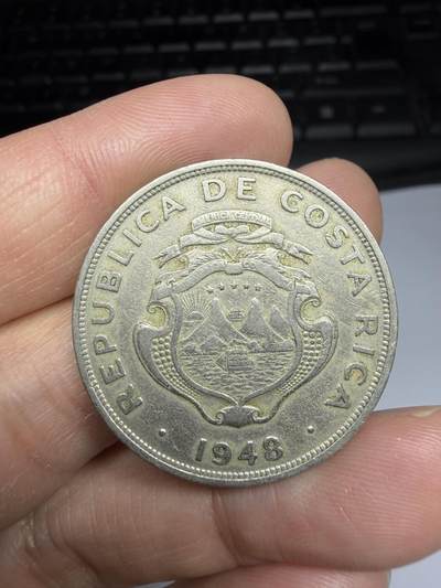 2025年集古藏今外币拍卖第十期-第8场—（总第288拍），可以寄存60天，满160元包邮。 - 1948年哥斯达黎加2科朗