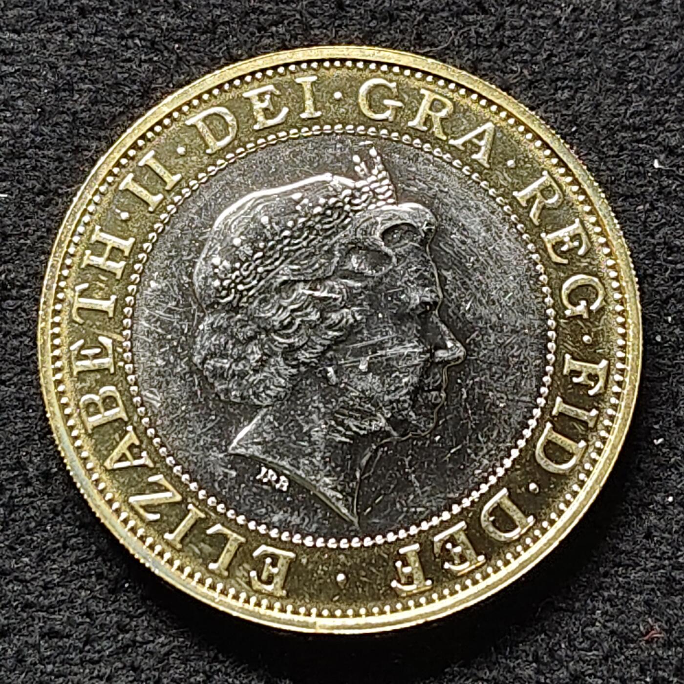 【全场包邮】纯粹捡漏拍480场（免费代拍第17场） 英国2009年2镑机械时代双色币