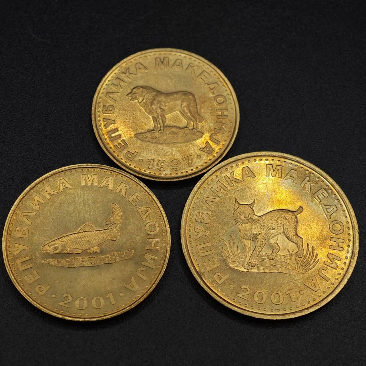 【淘币小摊】实时拍第八百零三拍   散币套币场   满百包邮可预留二周 每周一统一发货   马其顿3枚