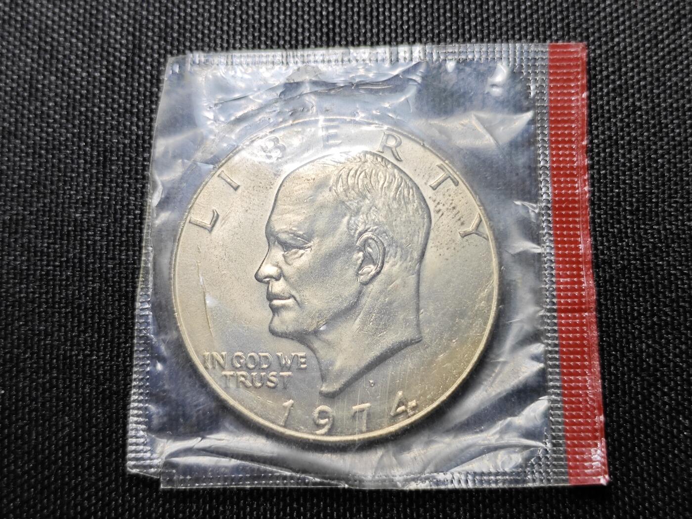 KK钱币收藏小铺 （套币 好品/批量散币 银币）专场  2月预留时间 周末发货  1974美国艾克大一元 好品