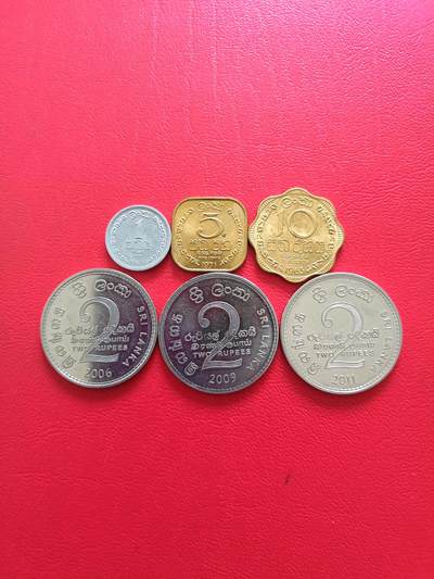 【云涧收藏】第八十场 - 锡兰、斯里兰卡6枚