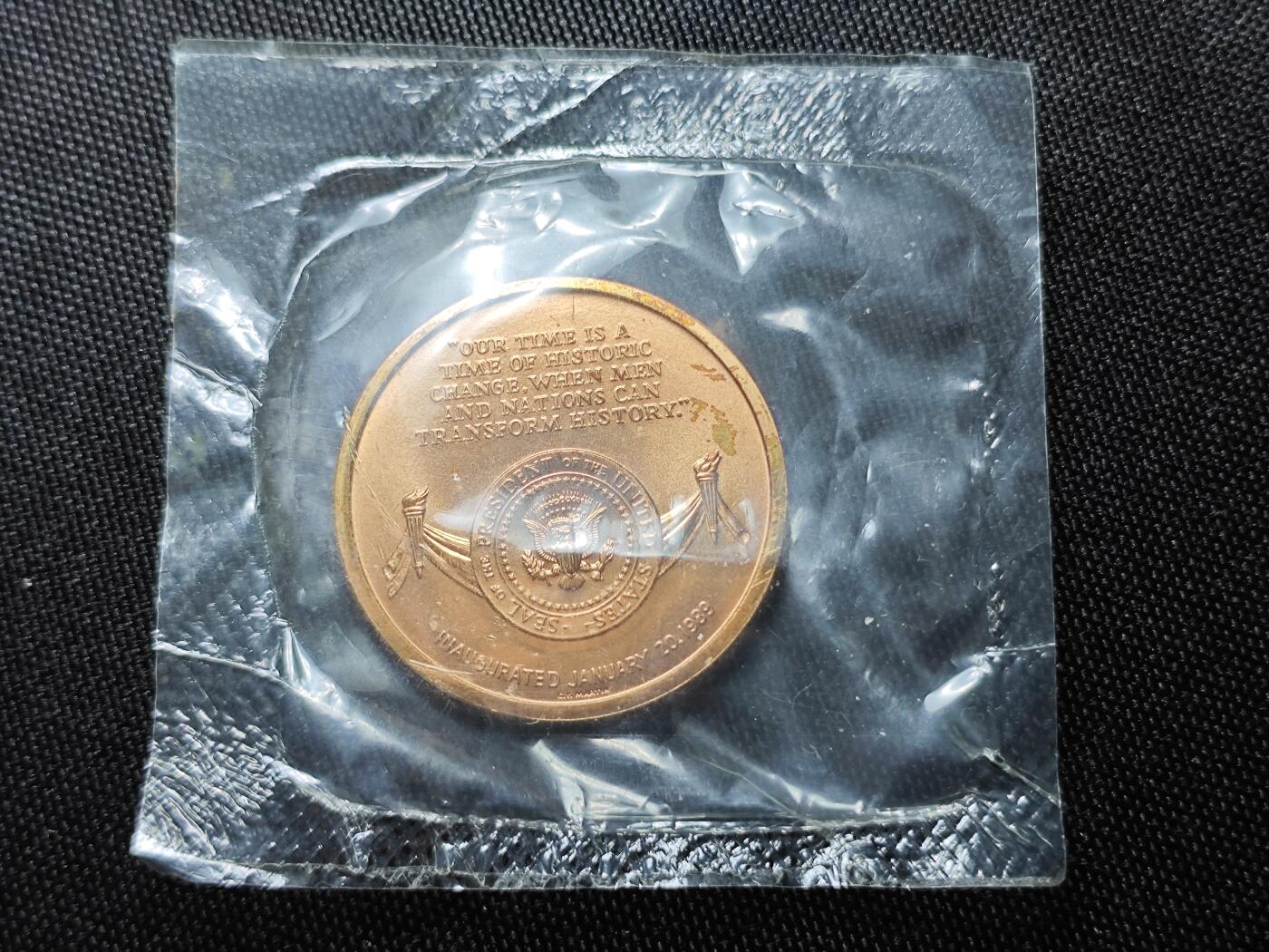 KK钱币收藏小铺 （套币 好品/批量散币 银币）专场  2月预留时间 周末发货   美国总统纪念铜章 原封