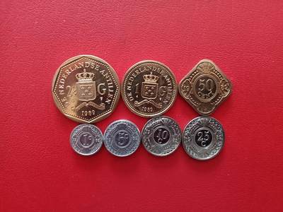 【云涧收藏】第八十场 - 荷属安的列斯1989年套币