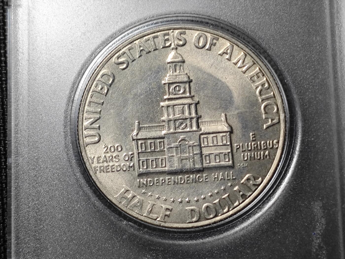 KK钱币收藏小铺 （套币 好品/批量散币 银币）专场  2月预留时间 周末发货  美国建国200周年50分 纪念币 好品