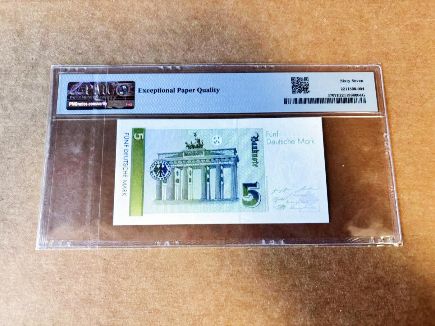 【Blue Auction】世界纸币精拍第754期——18级TOP拍卖/信誉/品质/专业/高效💫 【AAA0冠无47】德国 1991年5马克 PMG67EPQ