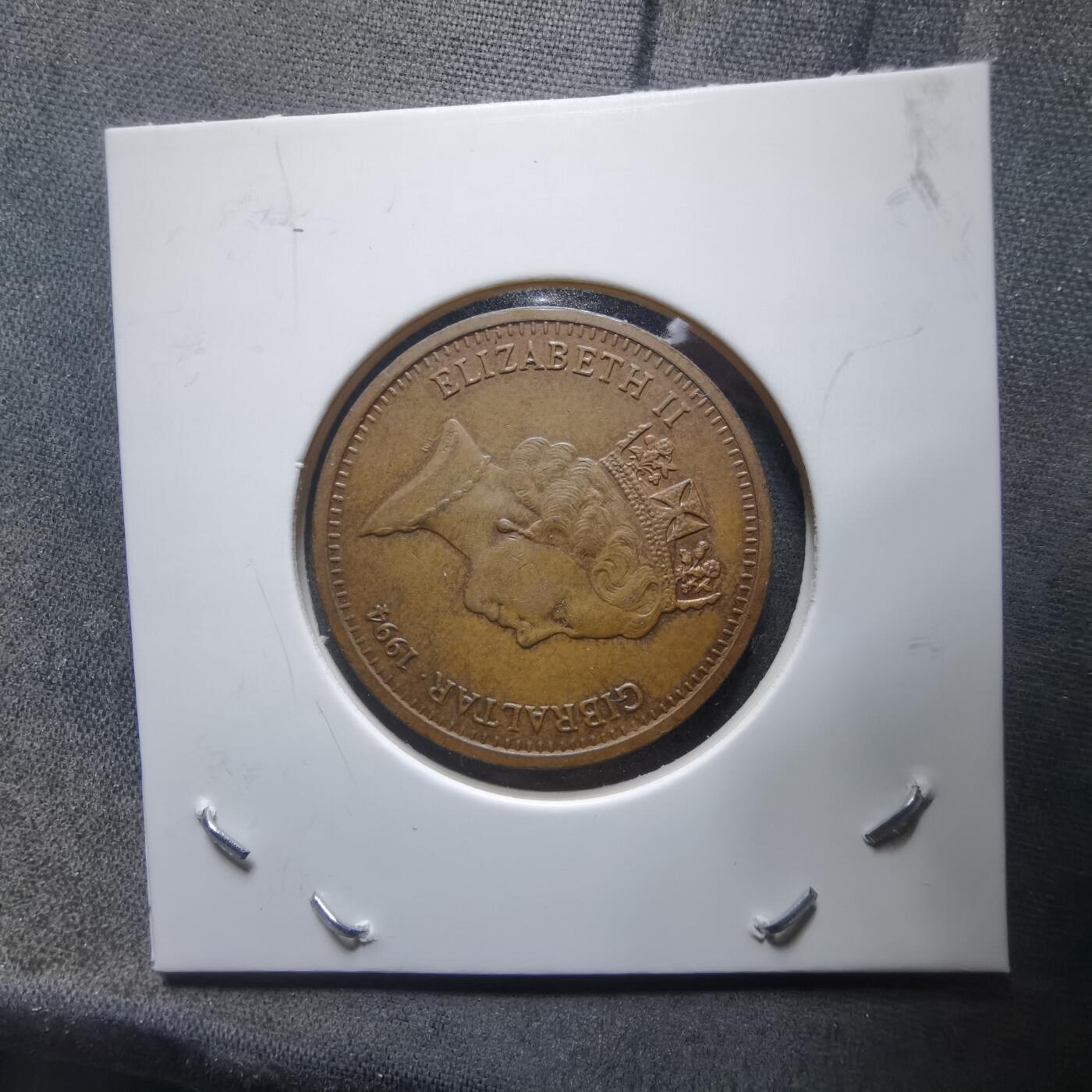 沼泽如烟--第912场 直布罗陀1994年2便士