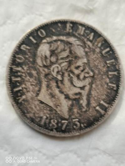 外国银币 - 1873年意大利5里拉大银币