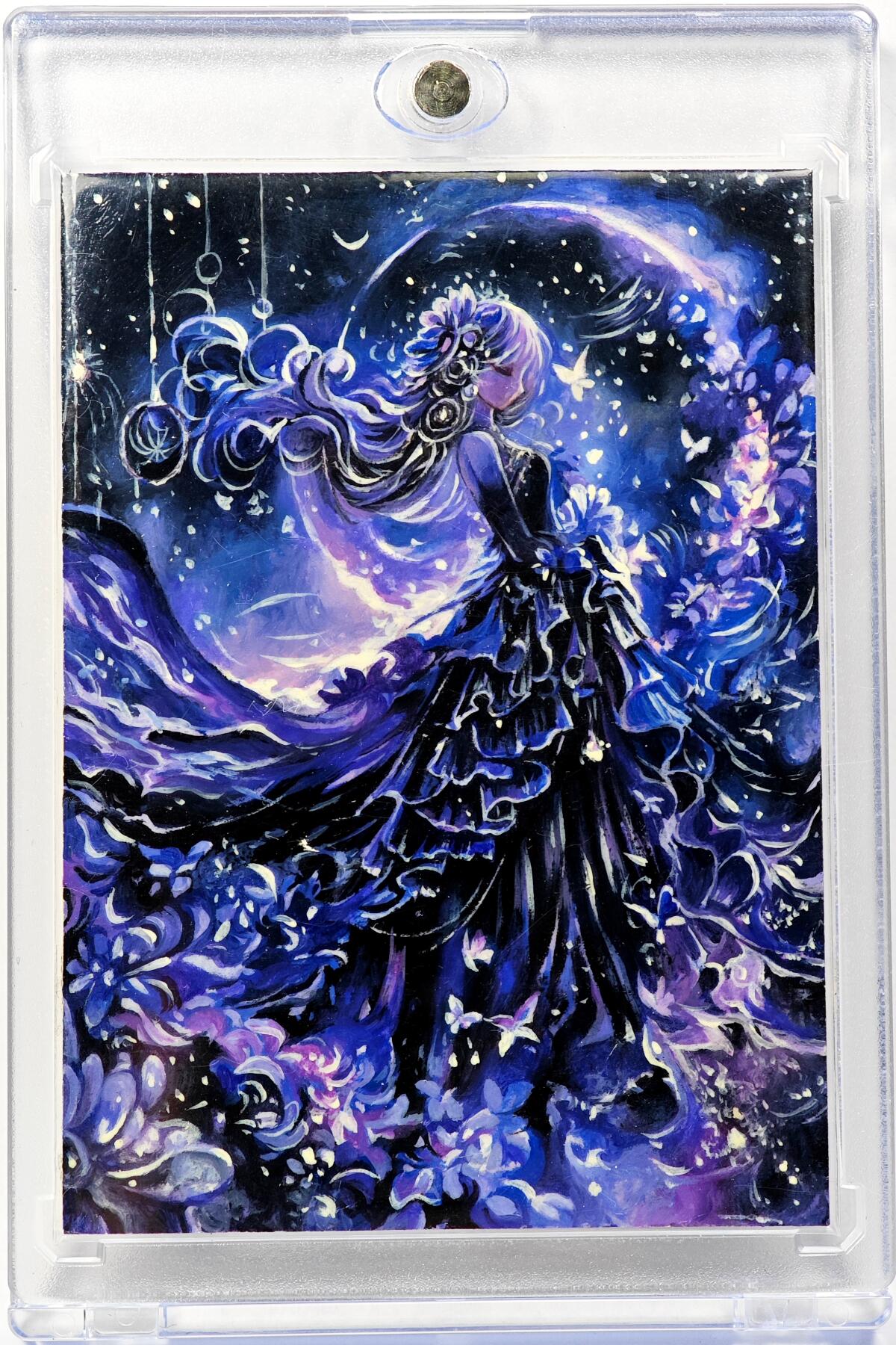 白泽拍卖卡牌手绘专场第29期（忽有故人心上过，回首山河已是秋） 2025 新世界手绘卡 星月  yuan亲签 卡砖封装