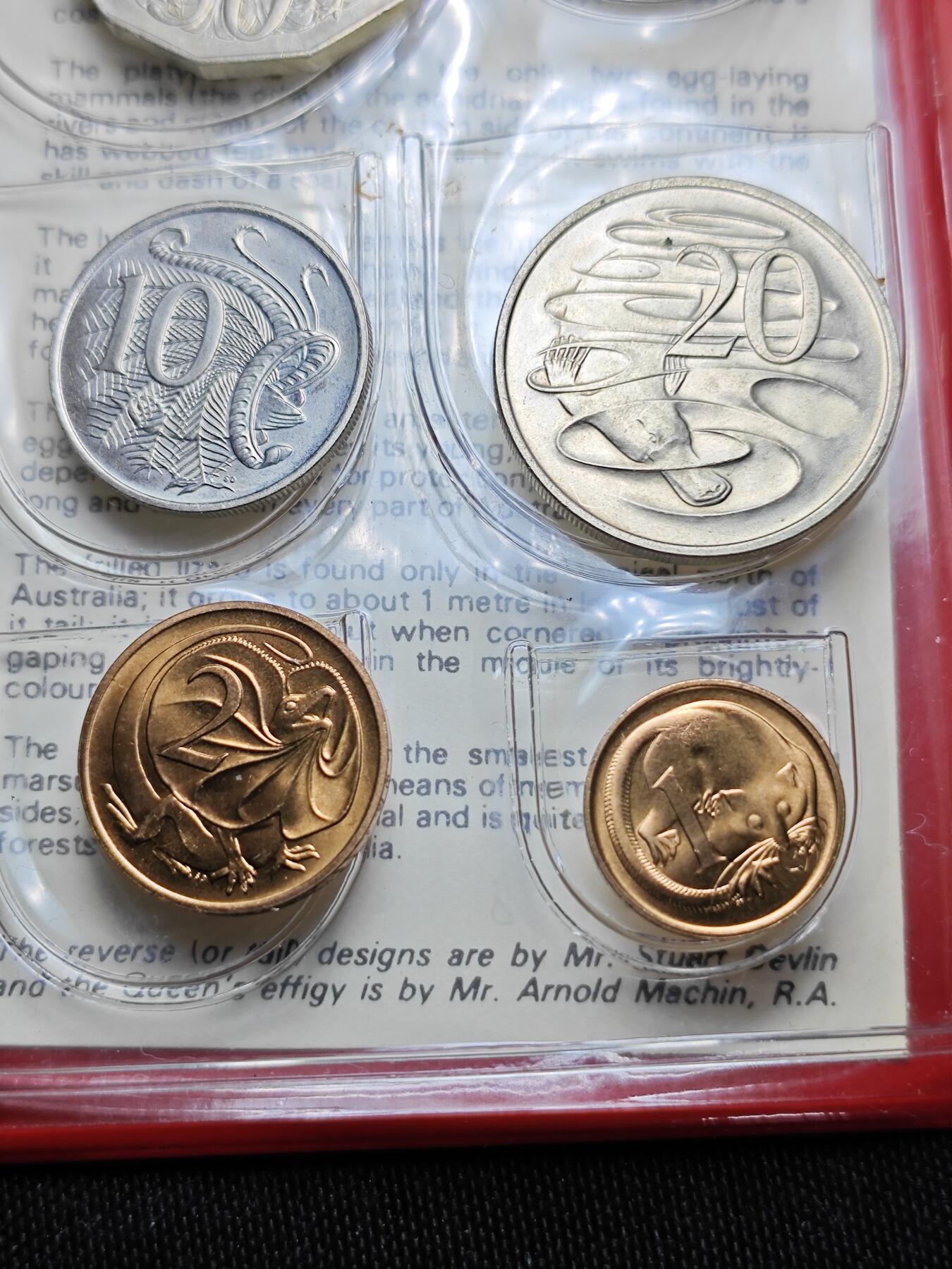 KK钱币收藏小铺 （套币 好品/批量散币 银币）专场  2月预留时间 周末发货  1978澳大利亚官方册 大小面值清年一套