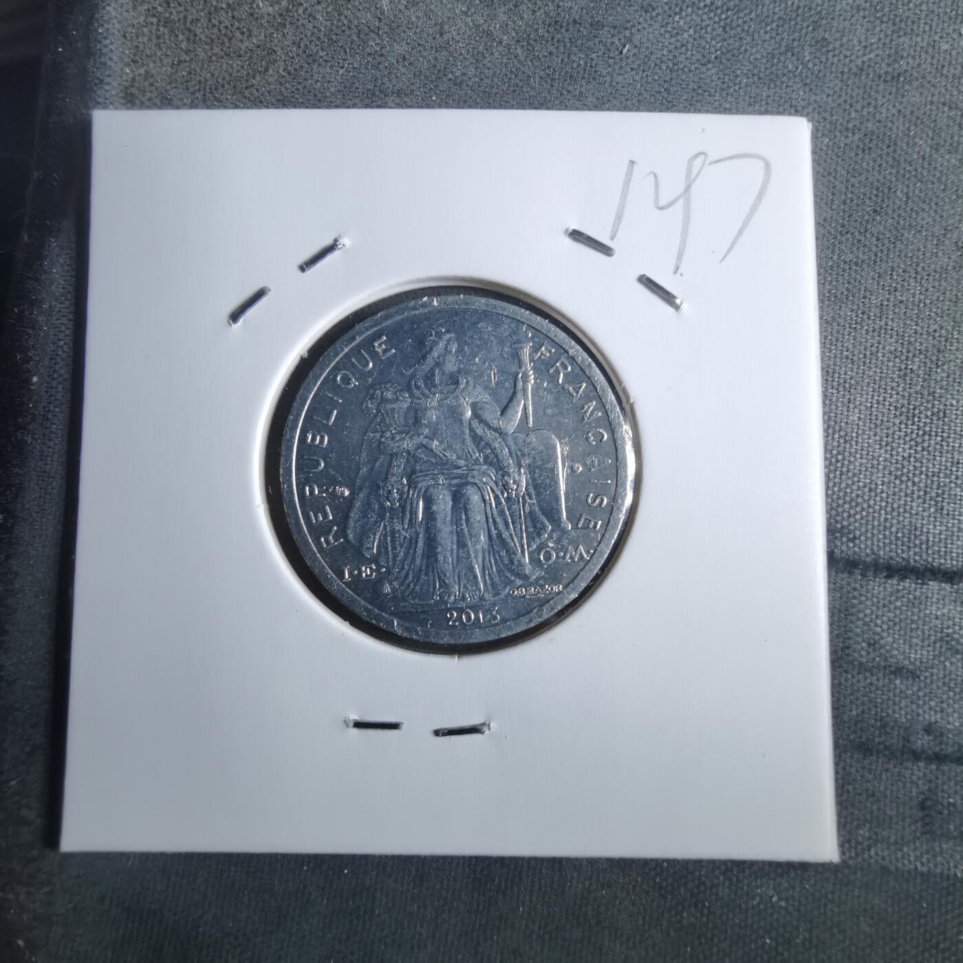 沼泽如烟--第912场 法属新喀里多尼亚2013年1法郎