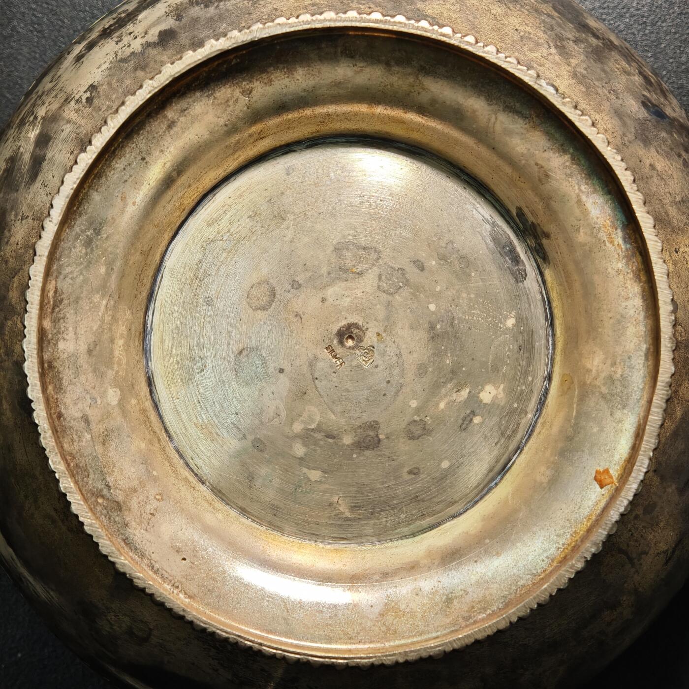 【德藏】世界币章拍卖第154期（拍品征集中~欢迎藏友联系） 欧洲早期大号银质水果盛 工艺精美 直径约：180mm；高约：87.5mm，重约：337.3g