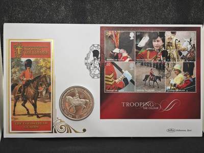 【淘币小摊】限时拍第八百零七拍  克朗币邮币封场  满百包邮可预留两周  周一统一发货  -  英属维尔京2002年女王金婚1元纪念币邮币封