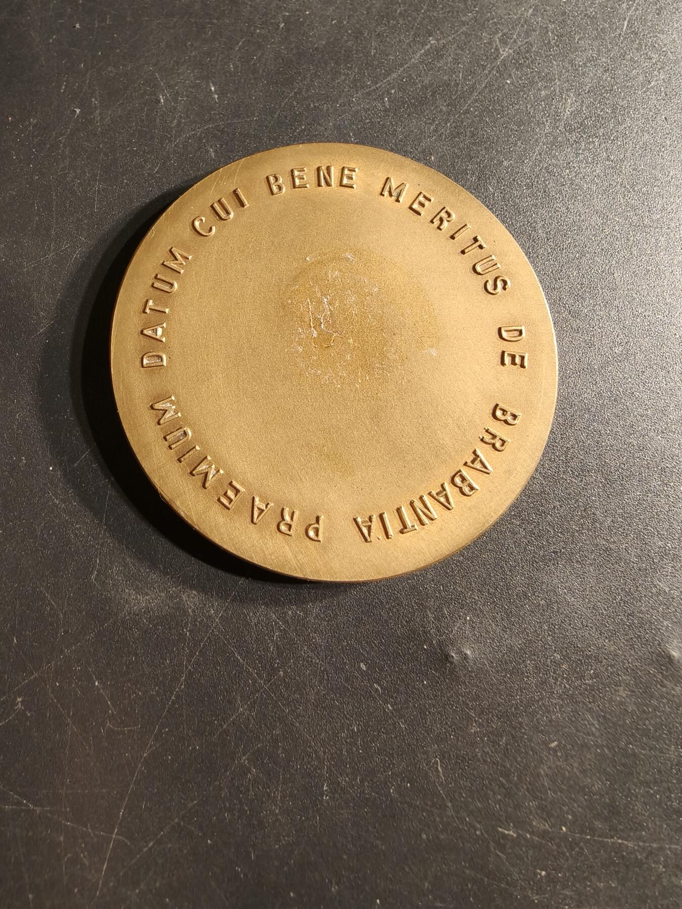 老王徽章第165期  比利时布拉班特市大铜章     直径50mm.    重量48.2g