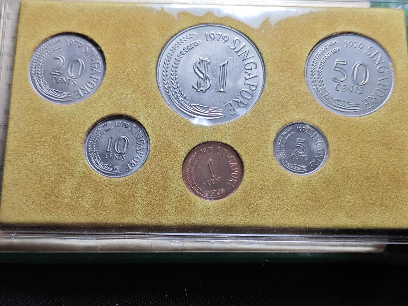 KK钱币收藏小铺 （套币 好品/批量散币 银币）专场  2月预留时间 周末发货   1979新加坡清年 生肖羊主题套币