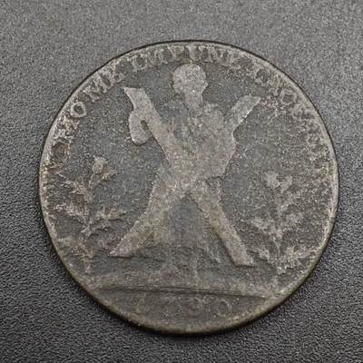 【淘币小摊】实时拍第八百零四拍   散币银币场   满百包邮可预留二周 每周一统一发货   - 英国1790年半便士铜币代币