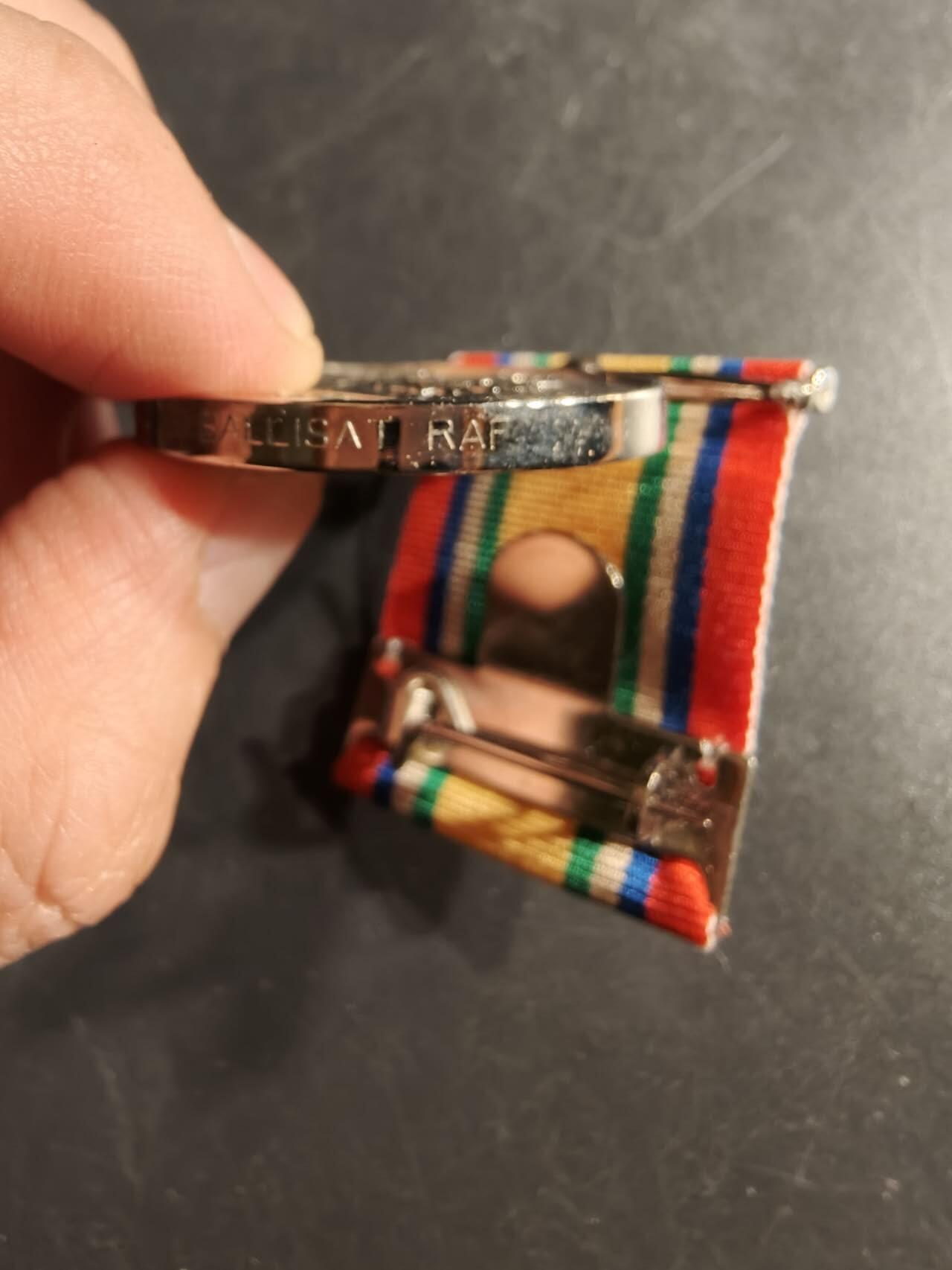 老王徽章第165期 英国东方及亚洲服役奖章     带边铭，授予皇家空军    少见品种