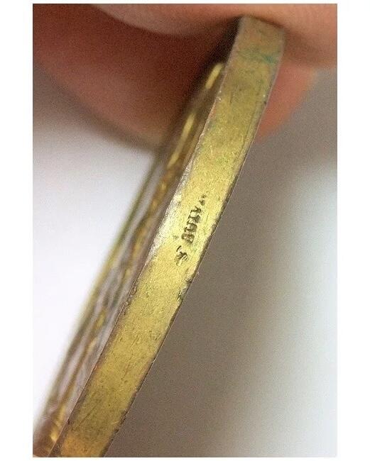 【旋风钱币】12月6日19:00准时开拍 精美欧洲币章、银币银章、第三帝国钱币等 全场包邮！ 法国1850年前后 拿破仑三世与皇后高浮雕精制大镀金章 40MM