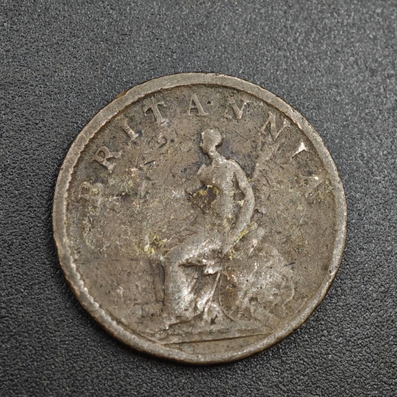 【淘币小摊】实时拍第八百零四拍   散币银币场   满百包邮可预留二周 每周一统一发货   英国1807年乔治三世法新铜币