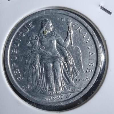 沼泽如烟--第912场 - 法属新喀里多尼亚1983年1法郎