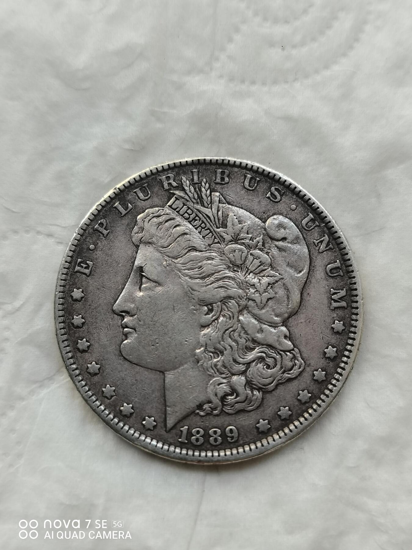 外国银币 1889年美国鹰大银币