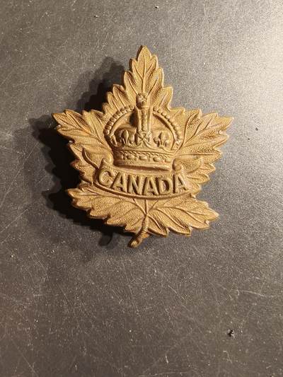 老王徽章第165期 - 英联邦加拿大远征军帽徽     一战时期     