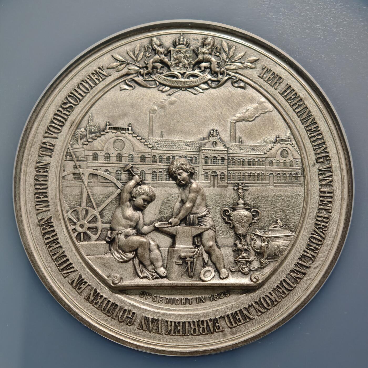 【德藏】世界币章拍卖第154期（拍品征集中~欢迎藏友联系） 1899年 法国和平会议主题大银章 60mm NGC MS65 稀少品种 顶级品相状态 