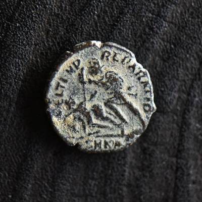 【良泉】第42期【自动场】12月4日晚19.30点开拍！99枚域外古代钱币专场  - 公元337-361年，古罗马帝国，君士坦提乌斯二世“重现幸福时光”铜币，2.77克