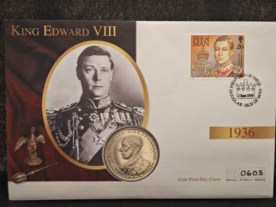 【淘币小摊】限时拍第八百零七拍  克朗币邮币封场  满百包邮可预留两周  周一统一发货  -   直布罗陀1993年君主系列爱德华八世克朗纪念币邮币封