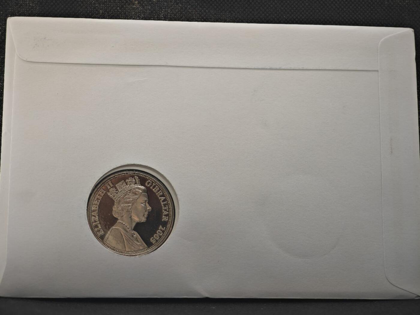 【淘币小摊】限时拍第八百零七拍  克朗币邮币封场  满百包邮可预留两周  周一统一发货    直布罗陀2005年特拉法加海战200周年克朗纪念币邮币封