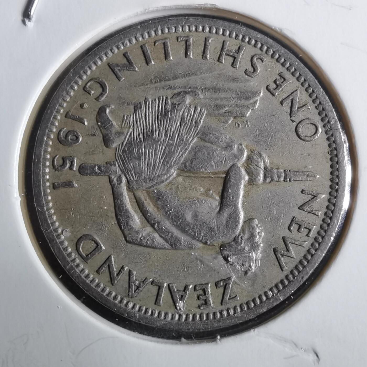 沼泽如烟--第912场 新西兰1951年1先令