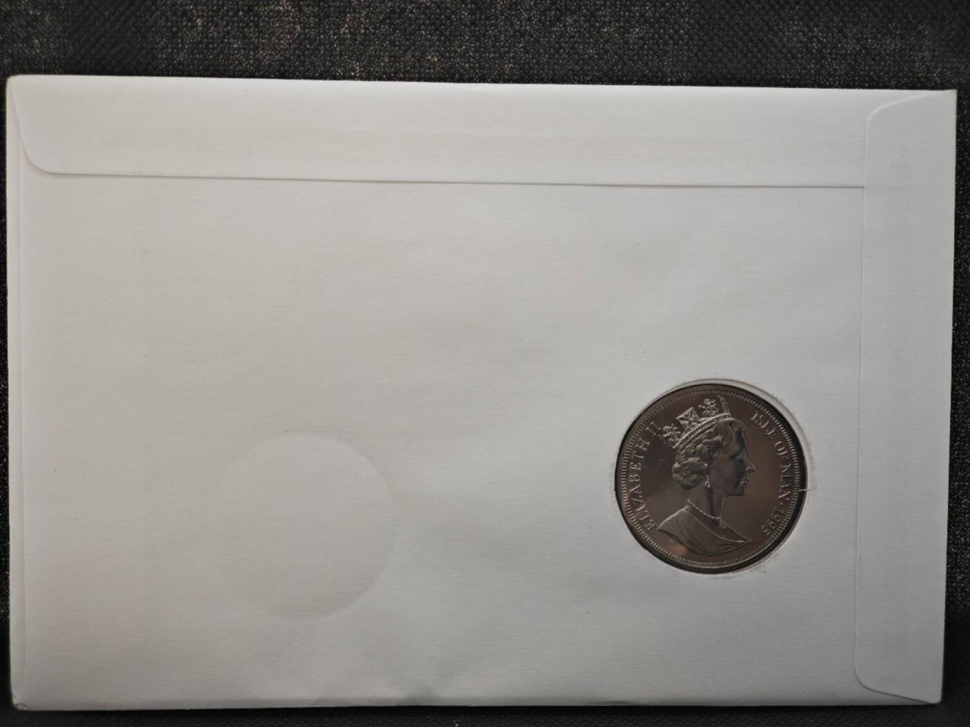 【淘币小摊】限时拍第八百零七拍  克朗币邮币封场  满百包邮可预留两周  周一统一发货   马恩岛1995年女王母亲95周岁克朗纪念币邮币封