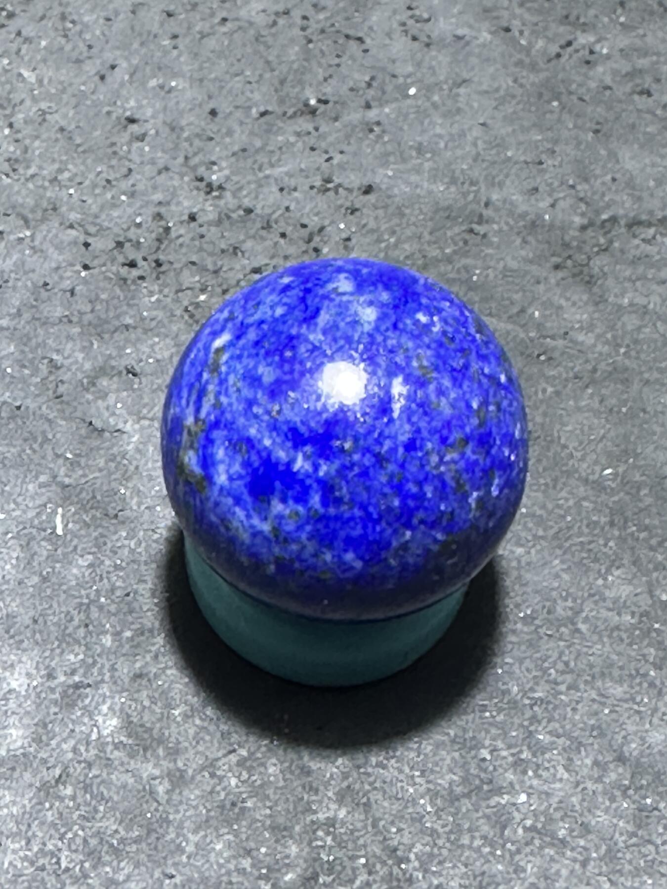 阿富汗老矿青金石通货圆珠一个！