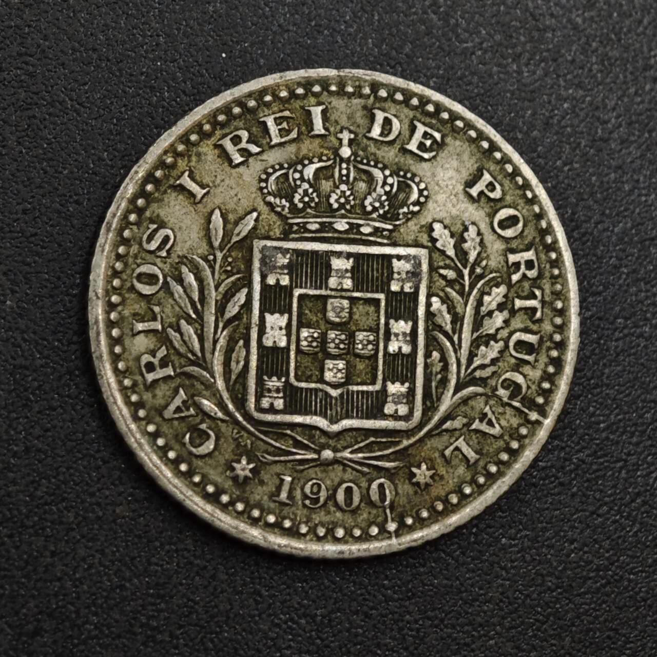 【淘币小摊】实时拍第八百零四拍   散币银币场   满百包邮可预留二周 每周一统一发货   葡萄牙1900年50瑞斯镍币