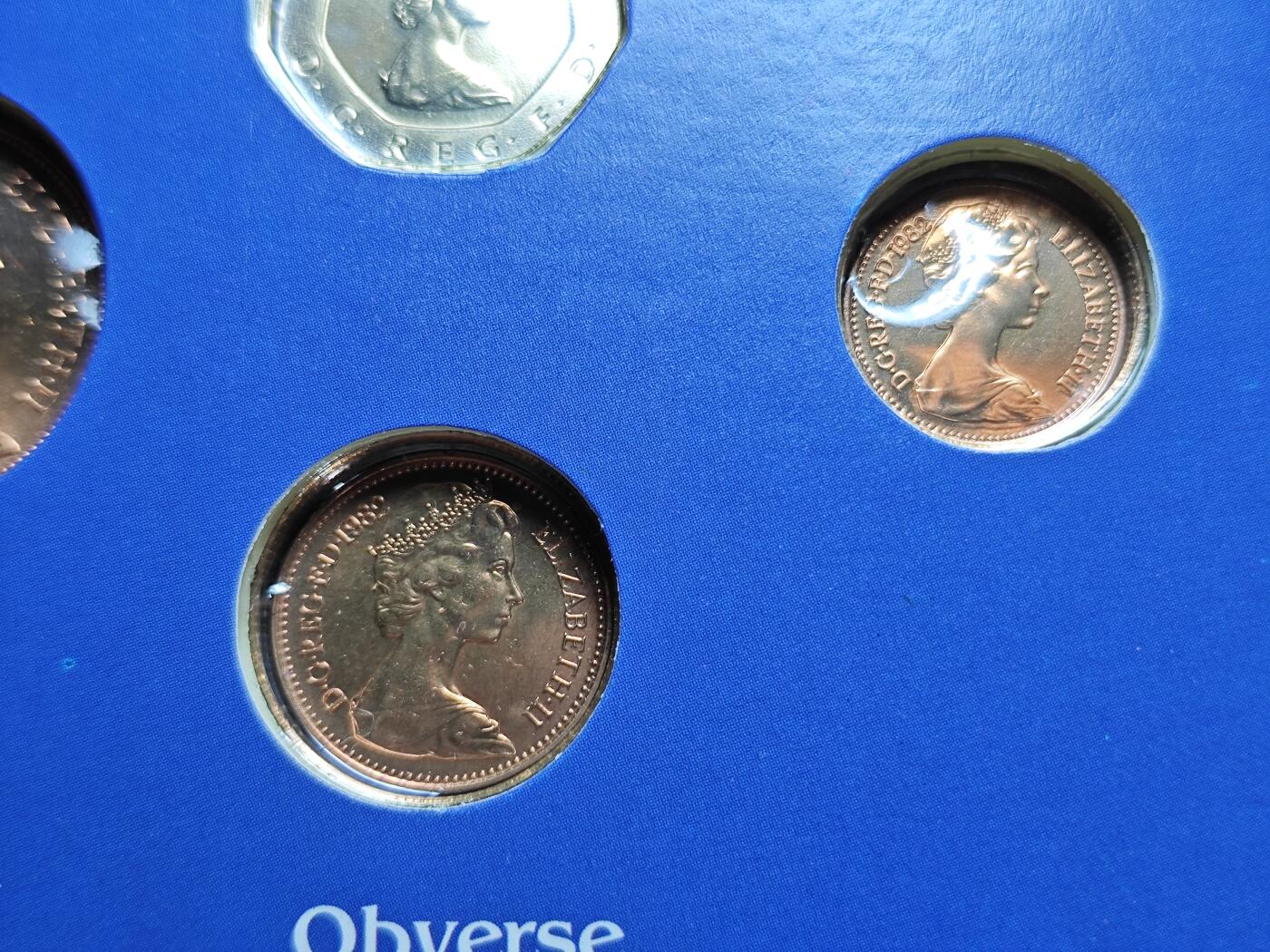 KK钱币收藏小铺 （套币 好品/批量散币 银币）专场  2月预留时间 周末发货   1982英国大小面值清年一套