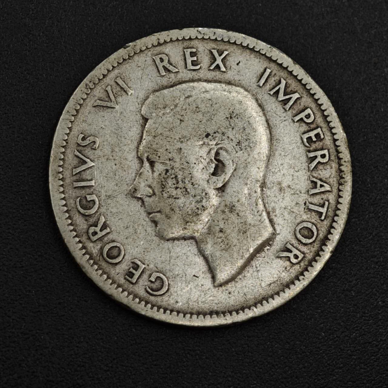 【淘币小摊】实时拍第八百零四拍   散币银币场   满百包邮可预留二周 每周一统一发货   南非1943年乔治六世一先令银币