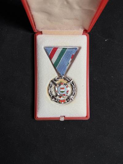 戎马世界章牌大赏第108期 - 匈牙利银级巩固战斗友谊奖章