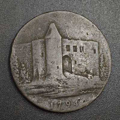 【淘币小摊】实时拍第八百零四拍   散币银币场   满百包邮可预留二周 每周一统一发货   - 英国1794年半便士铜币代币