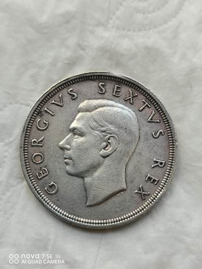 外国银币 1948年南非羚羊大银币