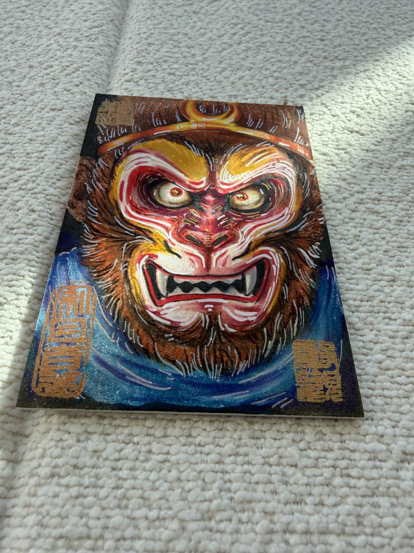 天玑星卡拍第141期《11.24周一截拍》持续收拍收评中 满赠卡需备注 【手绘卡】居子 孙悟空 手绘卡