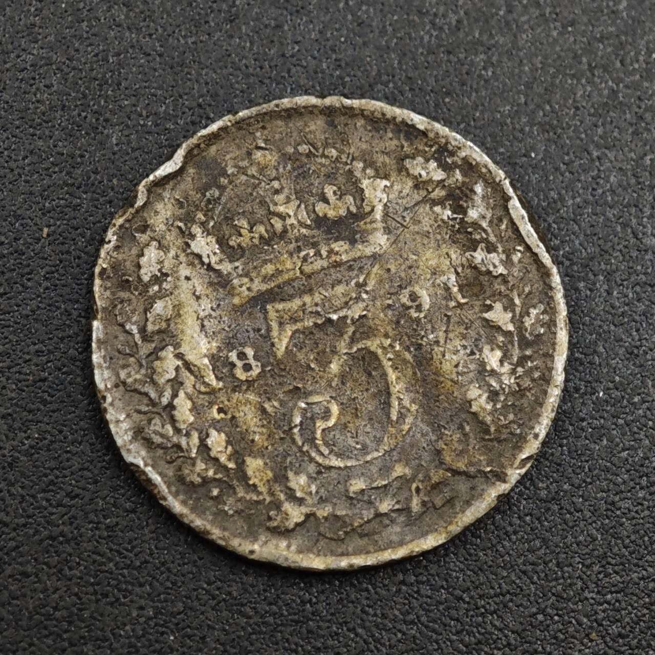 【淘币小摊】实时拍第八百零四拍   散币银币场   满百包邮可预留二周 每周一统一发货   英国1891年维多利亚3便士银币