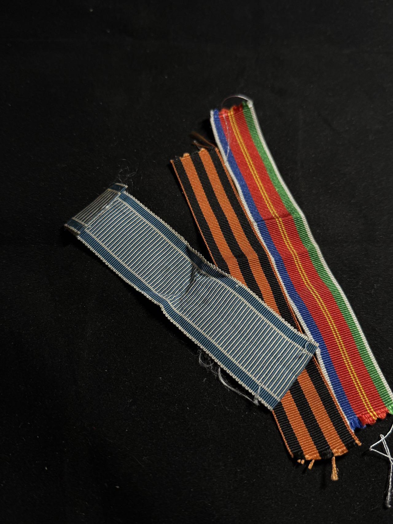 戎马世界章牌大赏第108期 绶带一组，其中苏联绶带为复刻