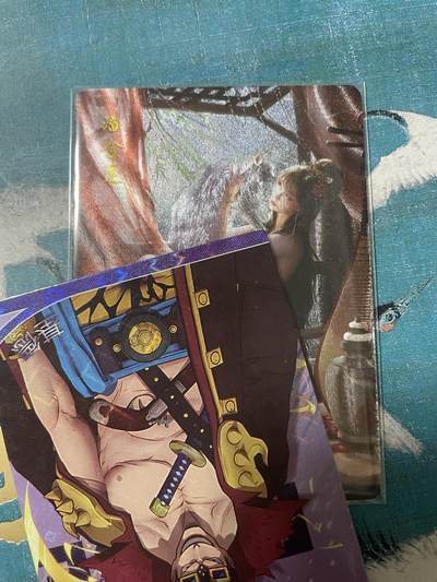 开心玩 卡牌 第八期 - 魔神水浒特卡 潘金莲编号粗闪艺术卡 编号12/38  3套allin福利 稀少