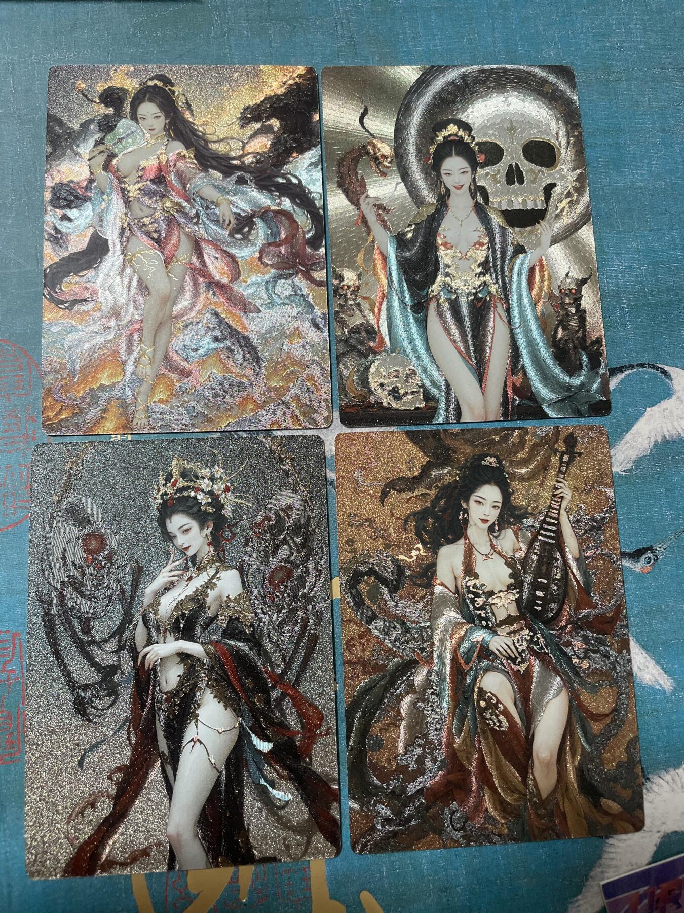 开心玩 卡牌 第八期 丹青西游粗闪特卡 妖仙奇缘一套