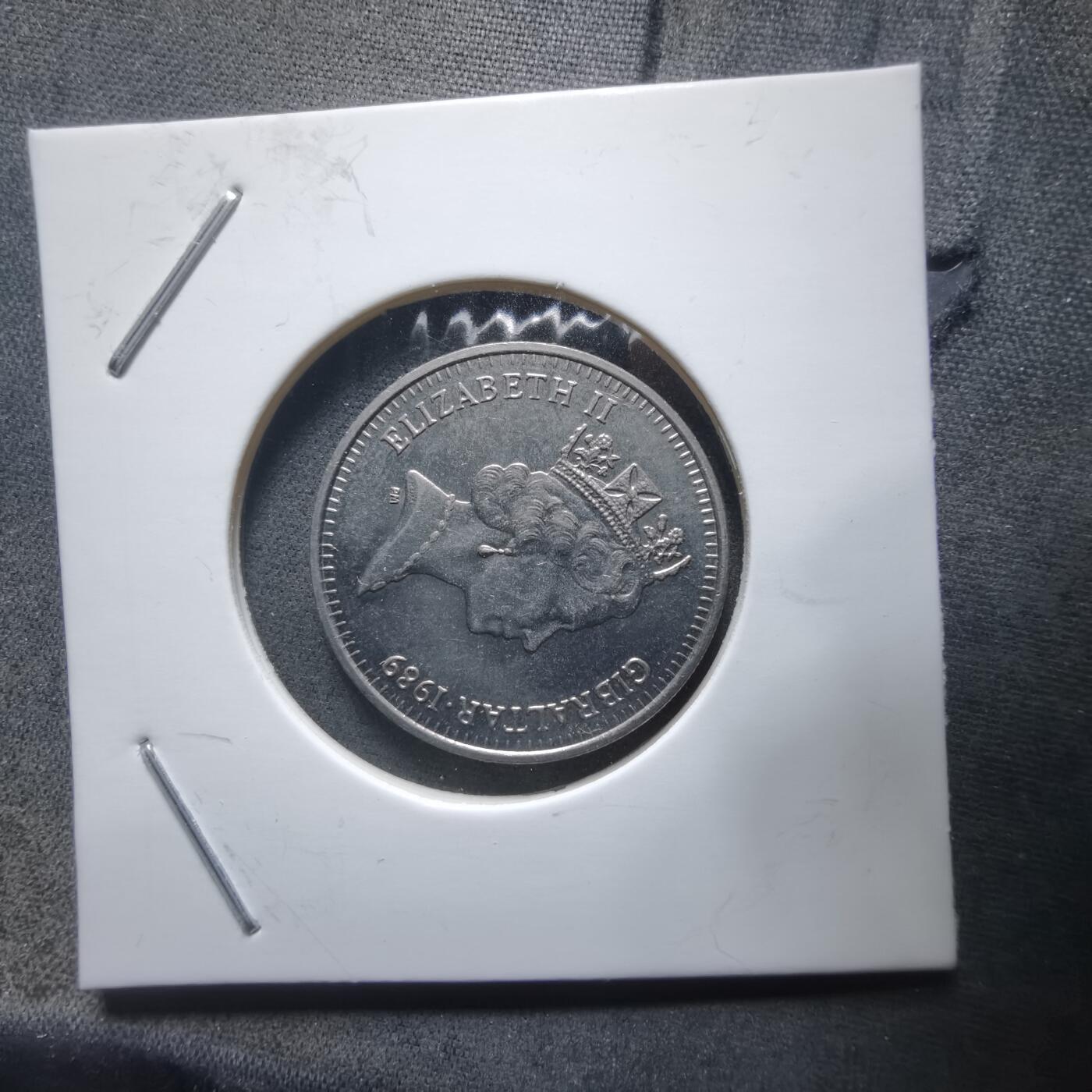 沼泽如烟--第912场 直布罗陀1989年5便士