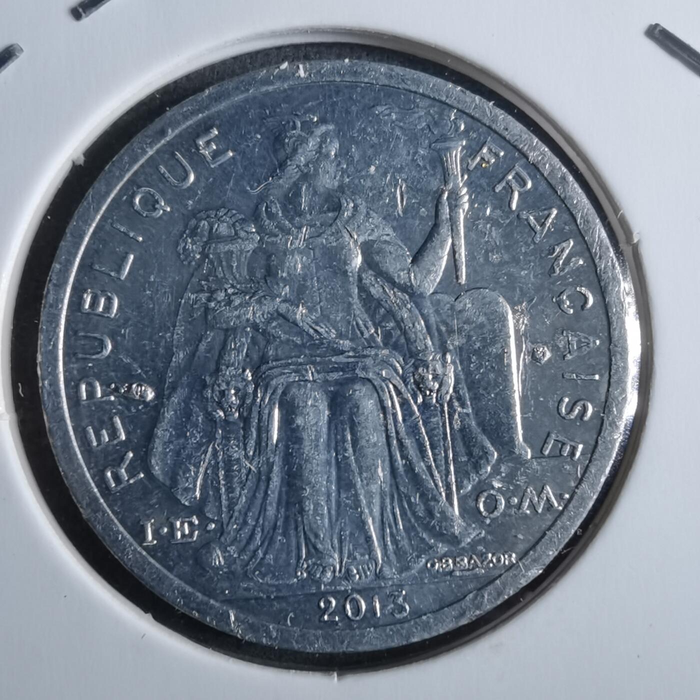 沼泽如烟--第912场 法属新喀里多尼亚2013年1法郎