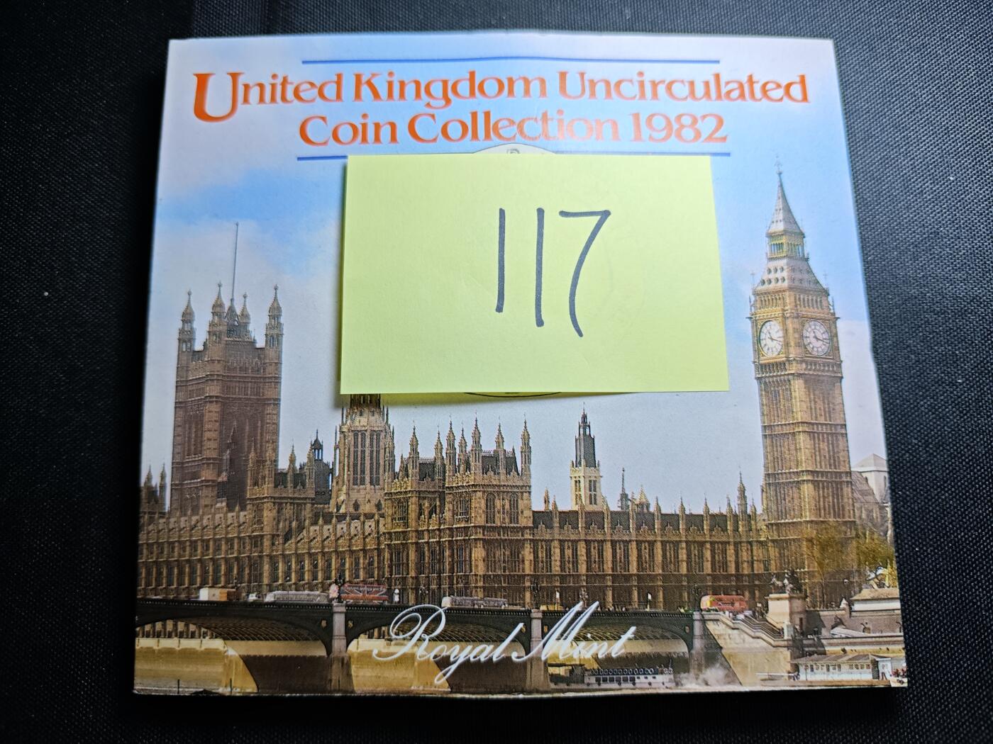KK钱币收藏小铺 （套币 好品/批量散币 银币）专场  2月预留时间 周末发货   1982英国大小面值清年一套